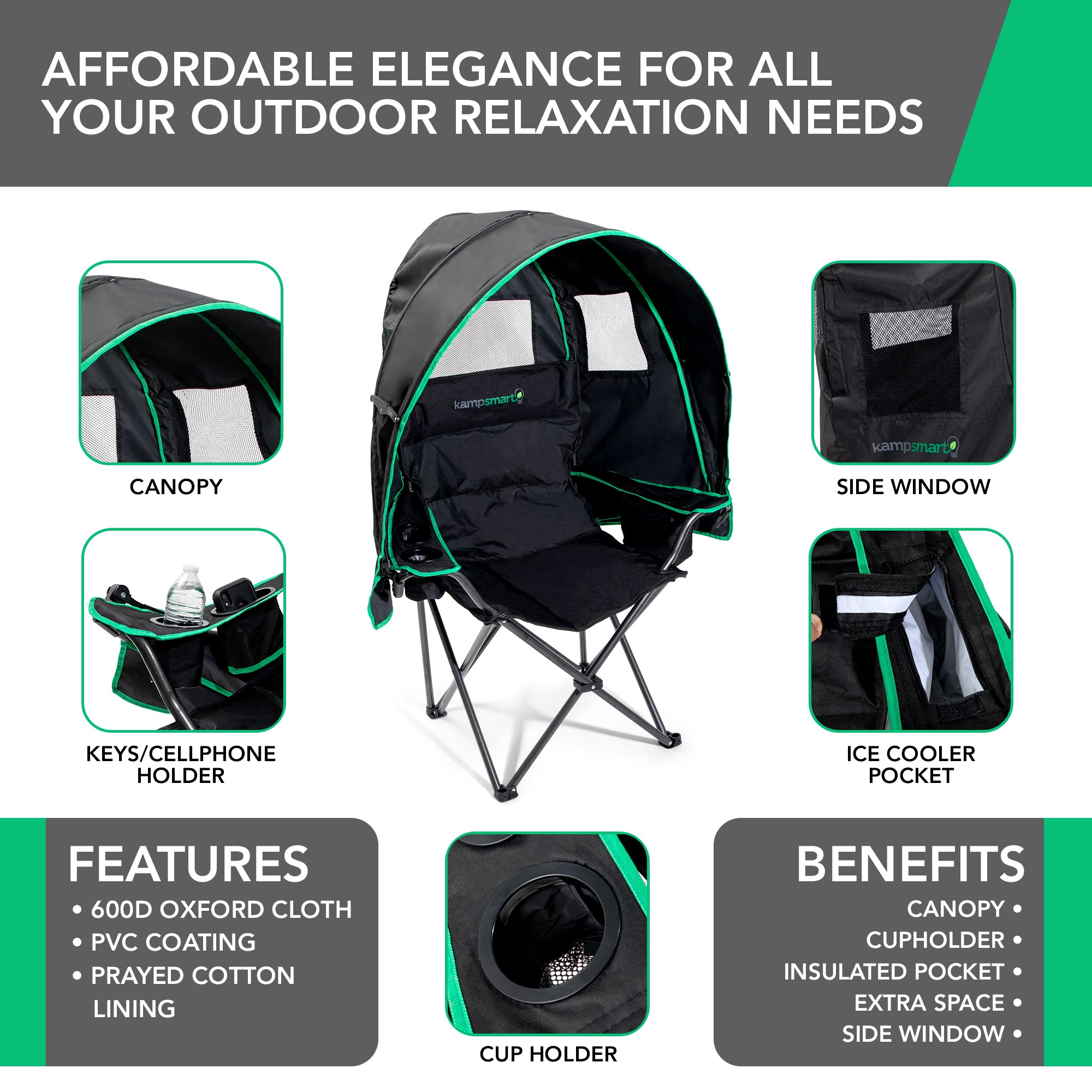 KAMPSMART ™ CANOPY CHAIR