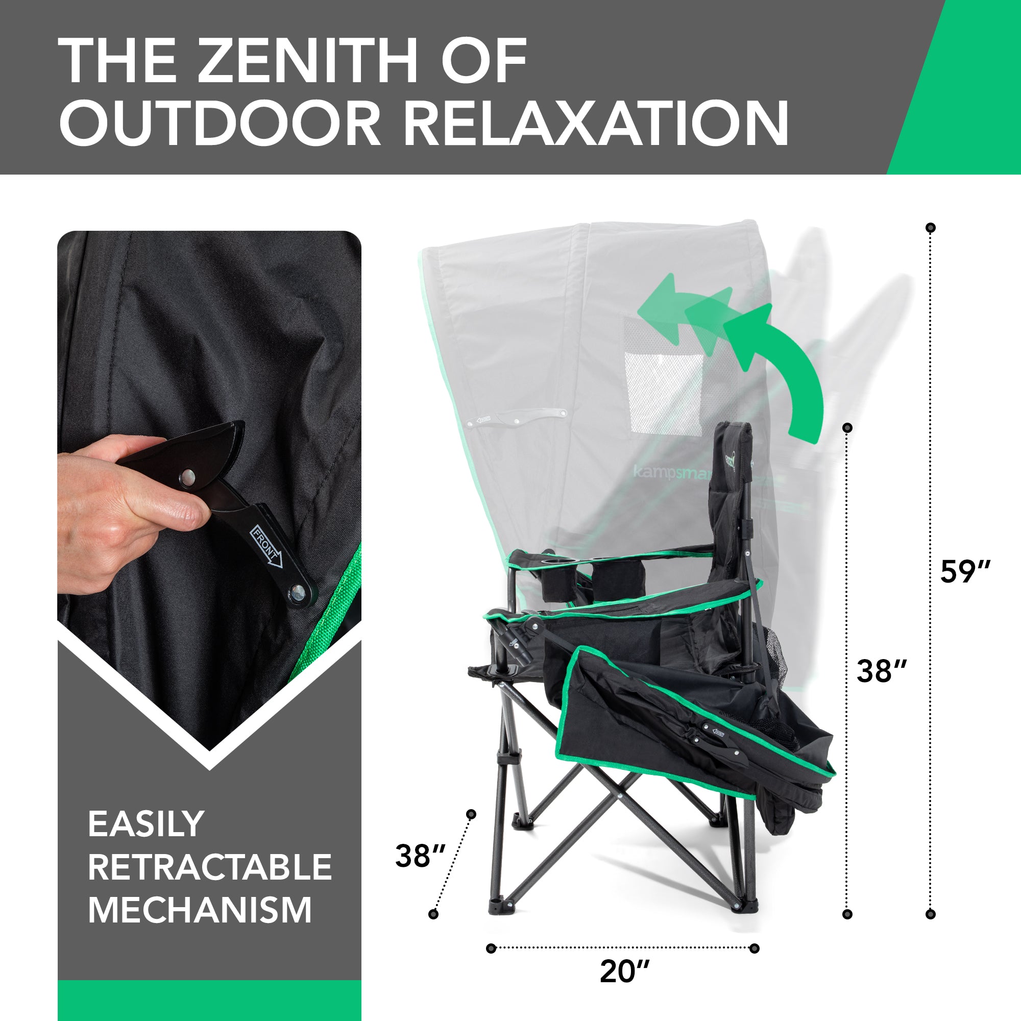 KAMPSMART ™ CANOPY CHAIR